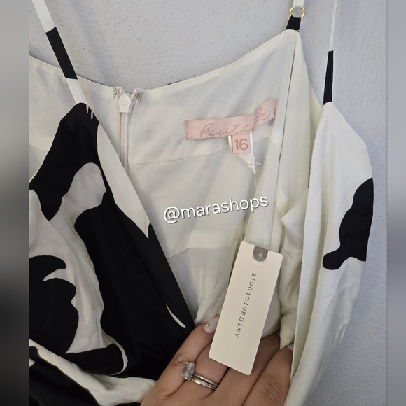 Hutch Guthrie Sleeveless Floral V-Neck Side-Slit Satin Maxi Dress - Picture 5 of 8